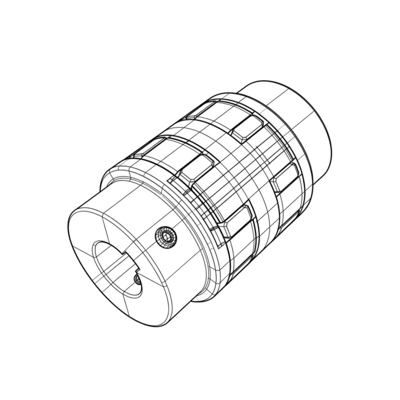 RP-S double elastomer coupling in industrial compressor drive