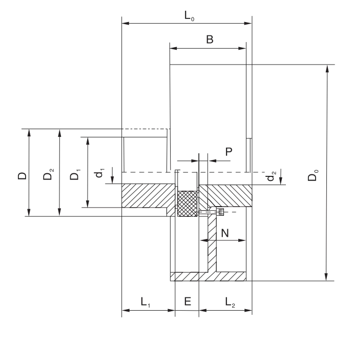 RP-Z brake disc jaw flexible coupling dimensions and brake disc options