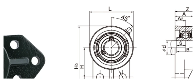 ucfb-a-3-bolt-flange-bearing-units-drawing