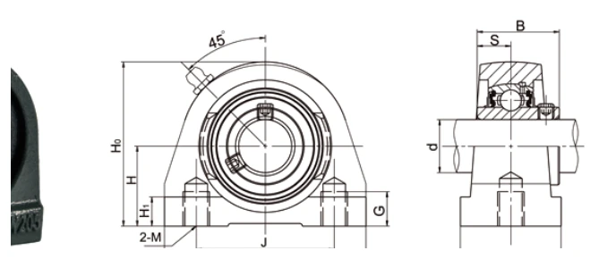 ucpw-tapped-base-pillow-block-bearing-units-drawing