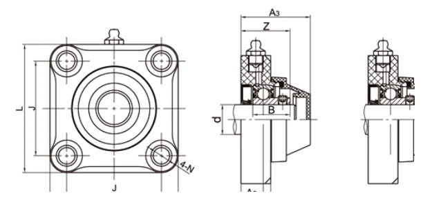 wp-ssbf-water-proof-thermoplastic-bearing-units-drawing