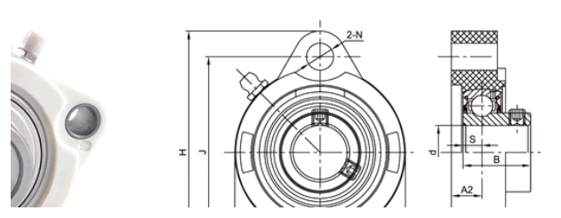 TP-SSBLF bearing series engineering drawing