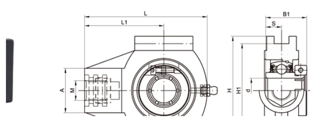 TP-SUET bearing series engineering drawing