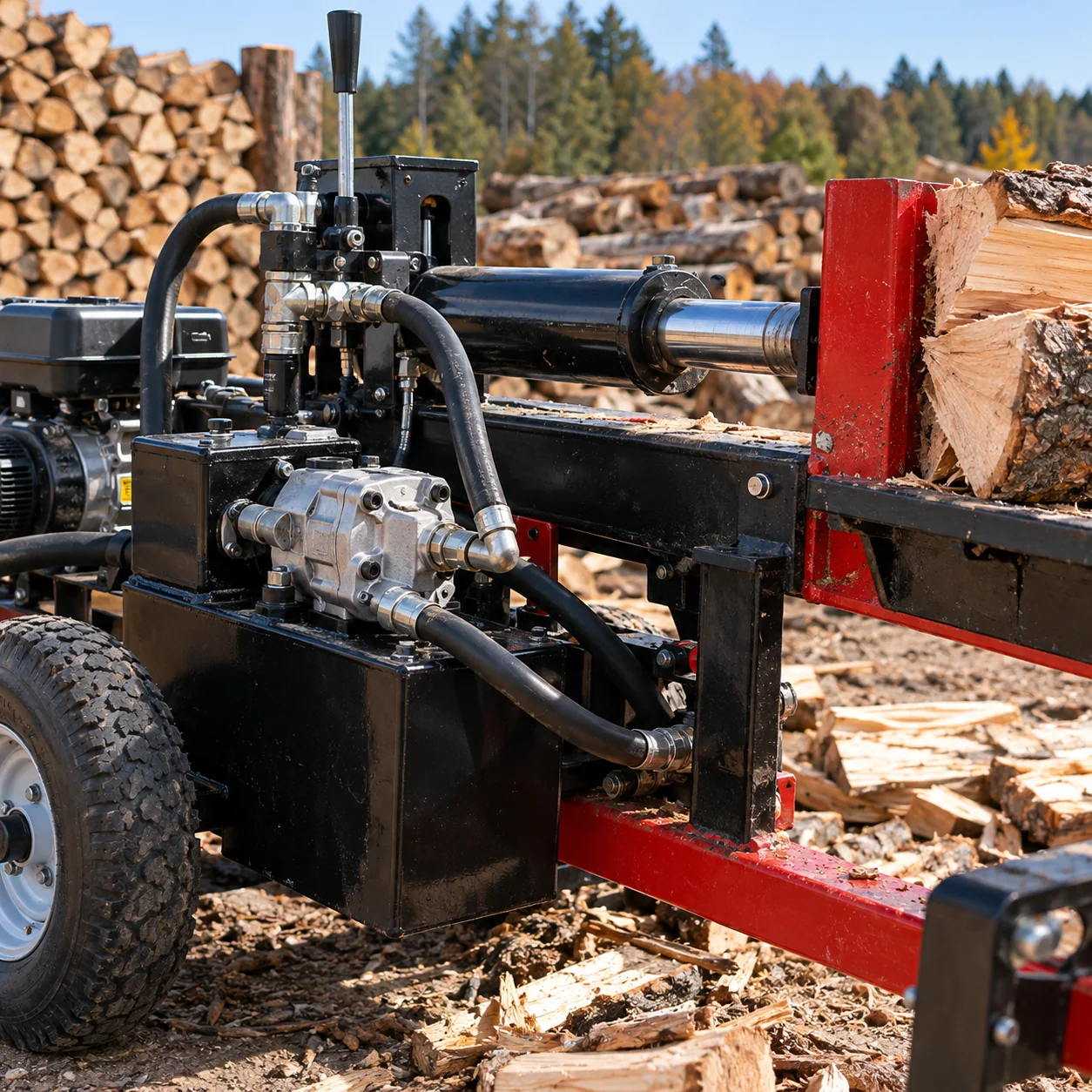 Log Splitter Hydraulic Pumps application context and system environment