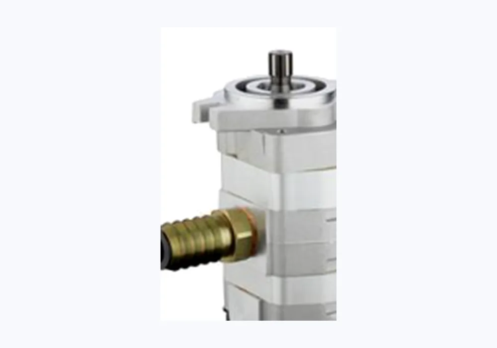YH4.60.37 (16T) gear pump shaft, housing and port-side product detail