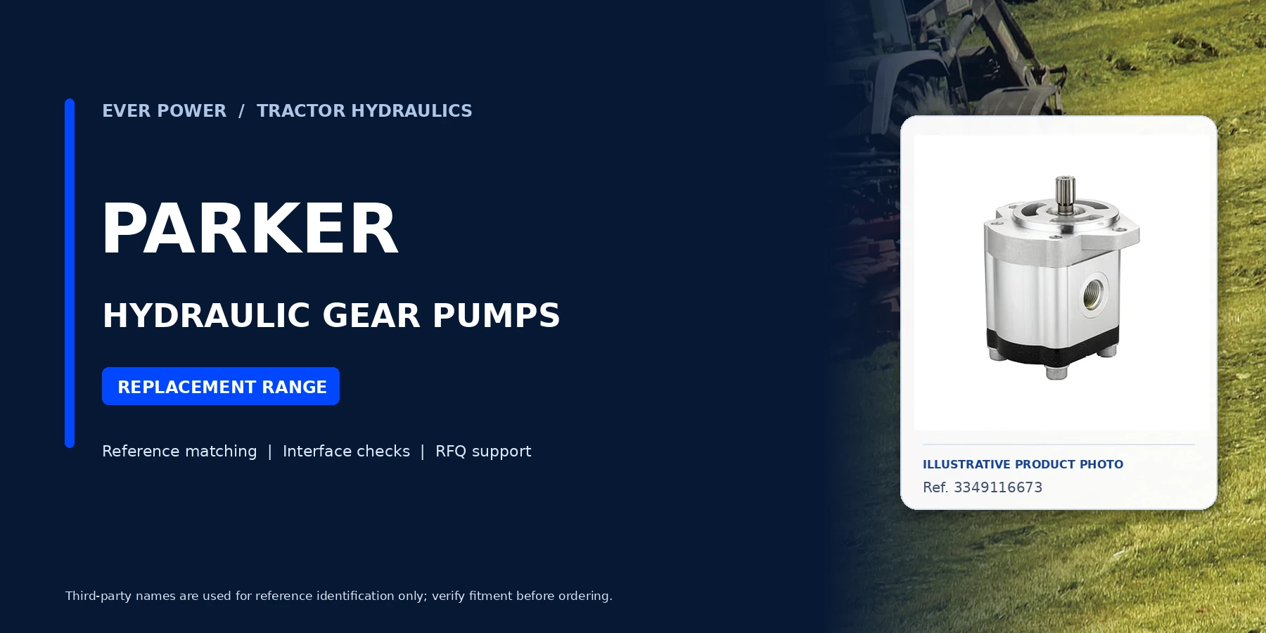Parker agricultural tractor hydraulic pump series